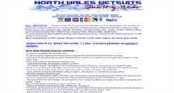 Desktop Screenshot of northwaleswetsuits.co.uk